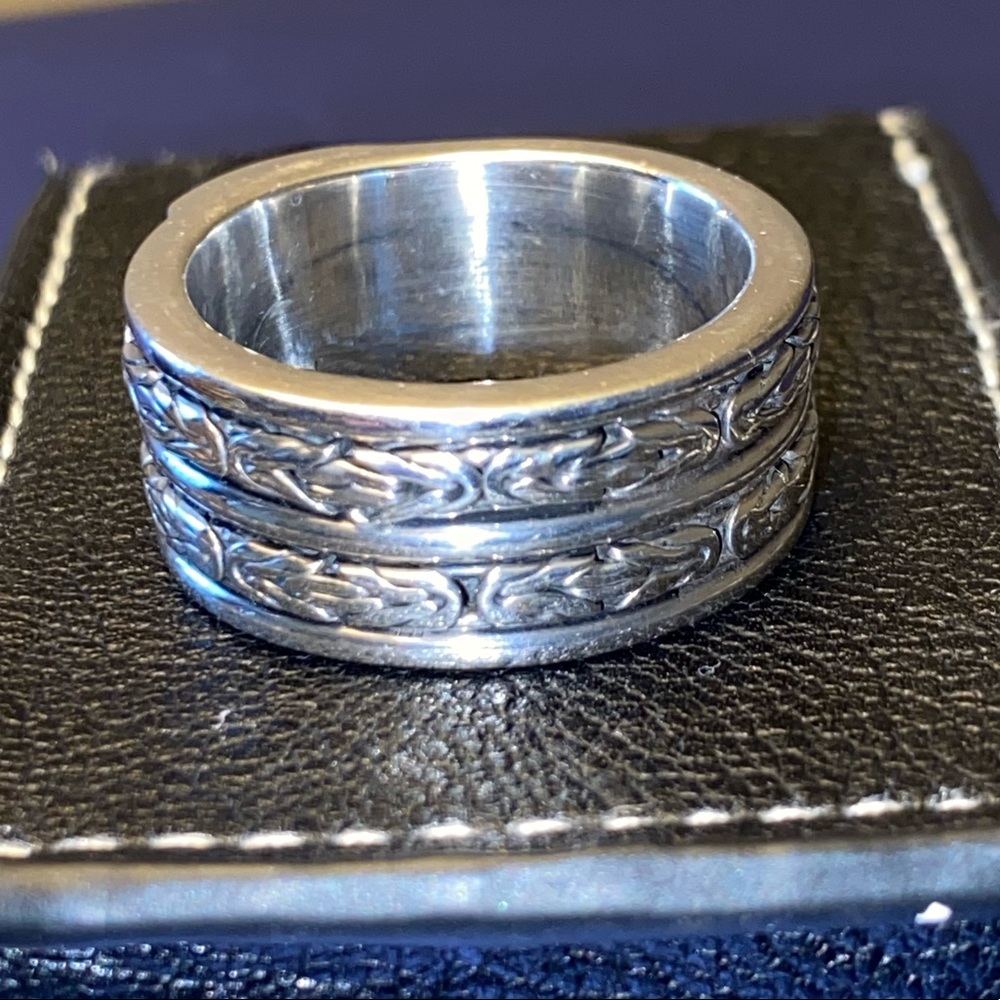 Men’s Sterling Silver Braided Ring